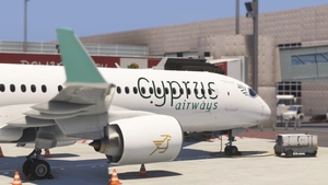 Synaptic A220 Cyprus Airways 5B-DEA 5B-DEF thumbnail 2