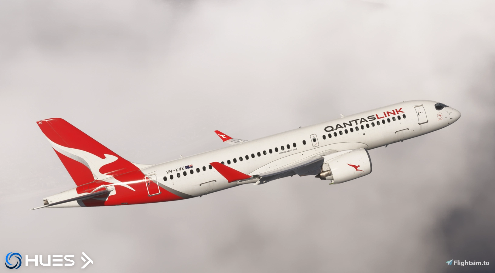QantasLink A220 VH-X4K - Image 1
