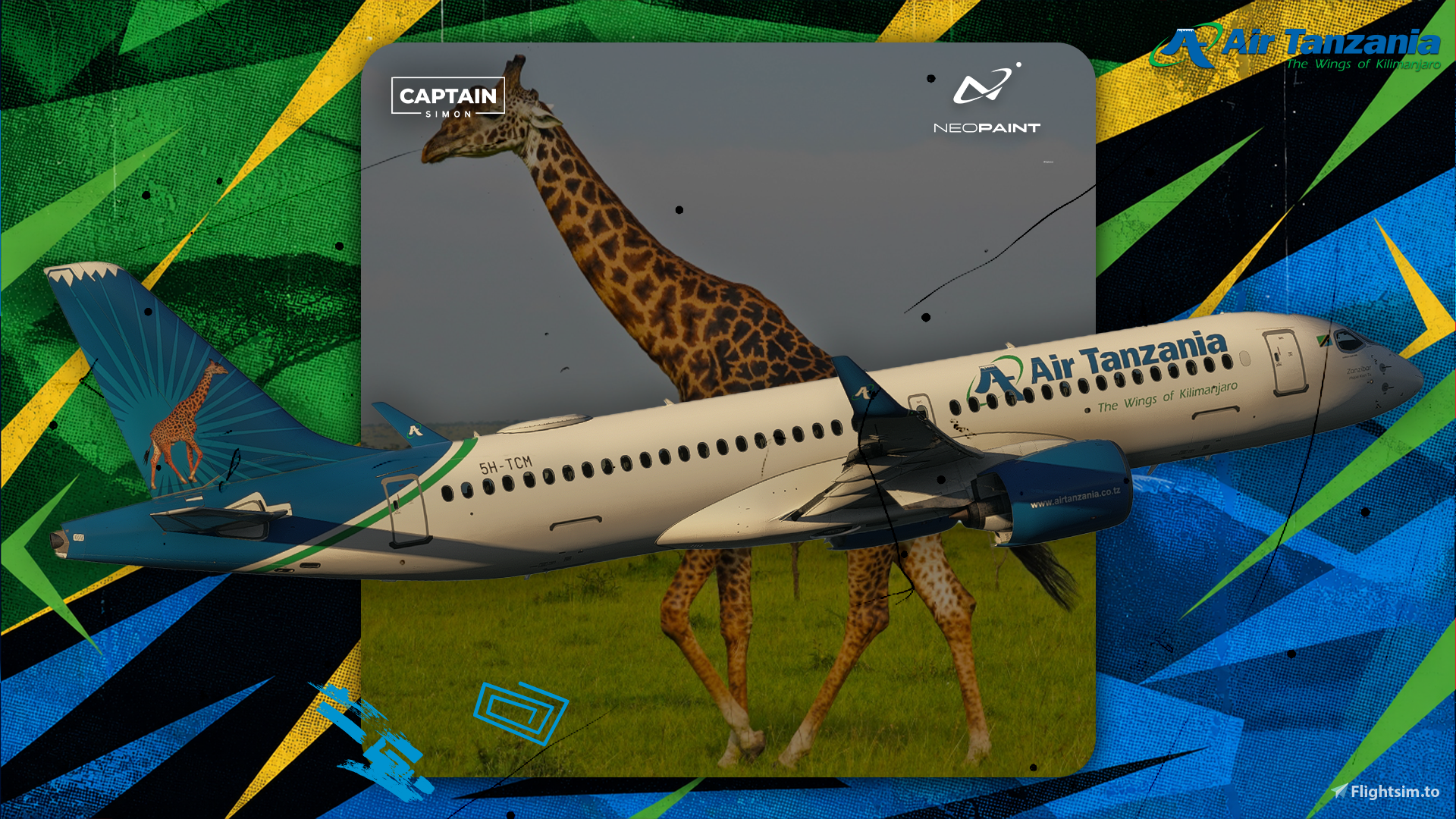 Air Tanzania FleetPack | Synaptic A220-300 | 8K - Image 1