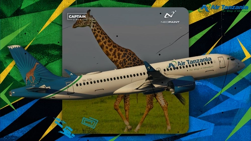 Air Tanzania FleetPack | Synaptic A220-300 | 8K