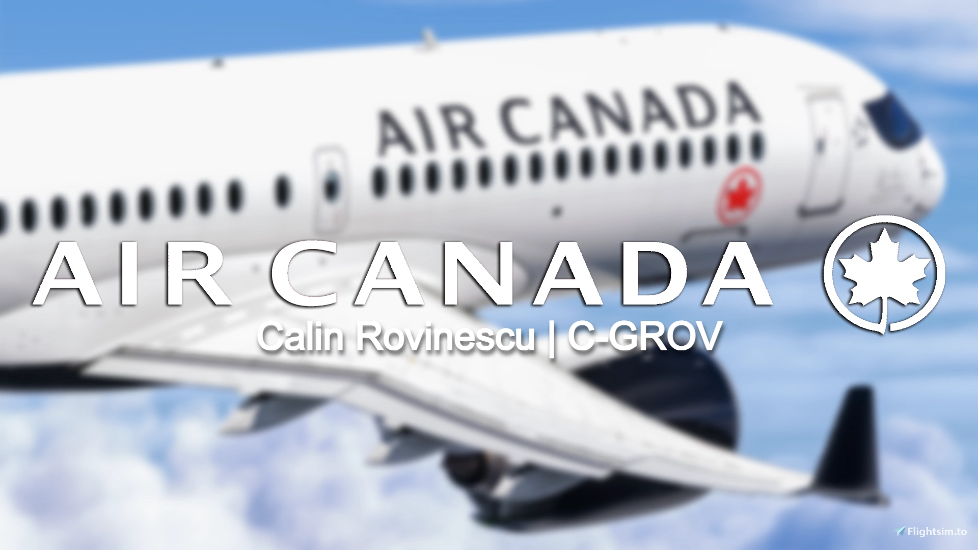 4K | Air Canada | Synaptic A220-300 | w/cabin | Calin Rovinescu | C-GROV - Image 1