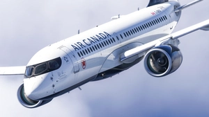 4K | Air Canada | Synaptic A220-300 | w/cabin | Calin Rovinescu | C-GROV thumbnail 4