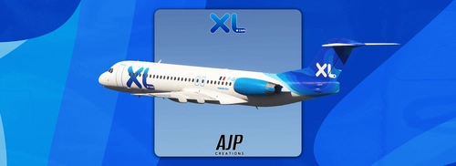 XL Airways France - F-GHKH - JustFlight Fokker 100