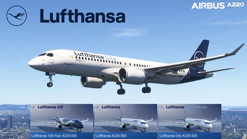 Synaptic A220-300 - Lufthansa Pack - Fictional