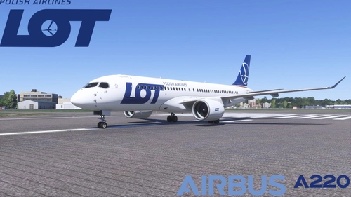 Synaptic A220 LOT Polish Airlines SP-LJA