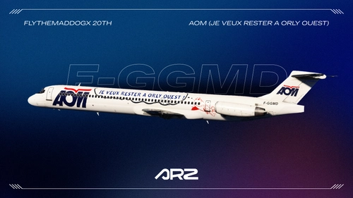 AOM F-GGMD MD83 | MaddogX (20th) | Custom Cockpit and Cabin