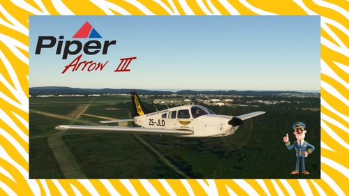 JustFlight Piper PA28R Arrow III 'ZS-JLD' 43 Air School