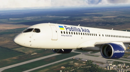 Podillia Avia UR-PCA | Synaptic Airbus A220-300