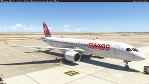 Swiss HB-JCU livery Synaptic A220-300 MSFS2024 only (with cabin) thumbnail 5