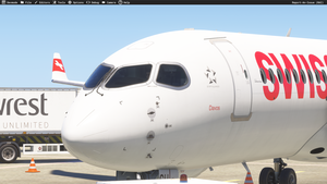 Swiss HB-JCU livery Synaptic A220-300 MSFS2024 only (with cabin) thumbnail 6