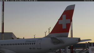 Swiss HB-JCU livery Synaptic A220-300 MSFS2024 only (with cabin) thumbnail 7