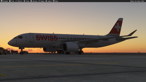 Swiss HB-JCU livery Synaptic A220-300 MSFS2024 only (with cabin) thumbnail 8