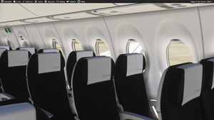 Swiss HB-JCU livery Synaptic A220-300 MSFS2024 only (with cabin) thumbnail 14