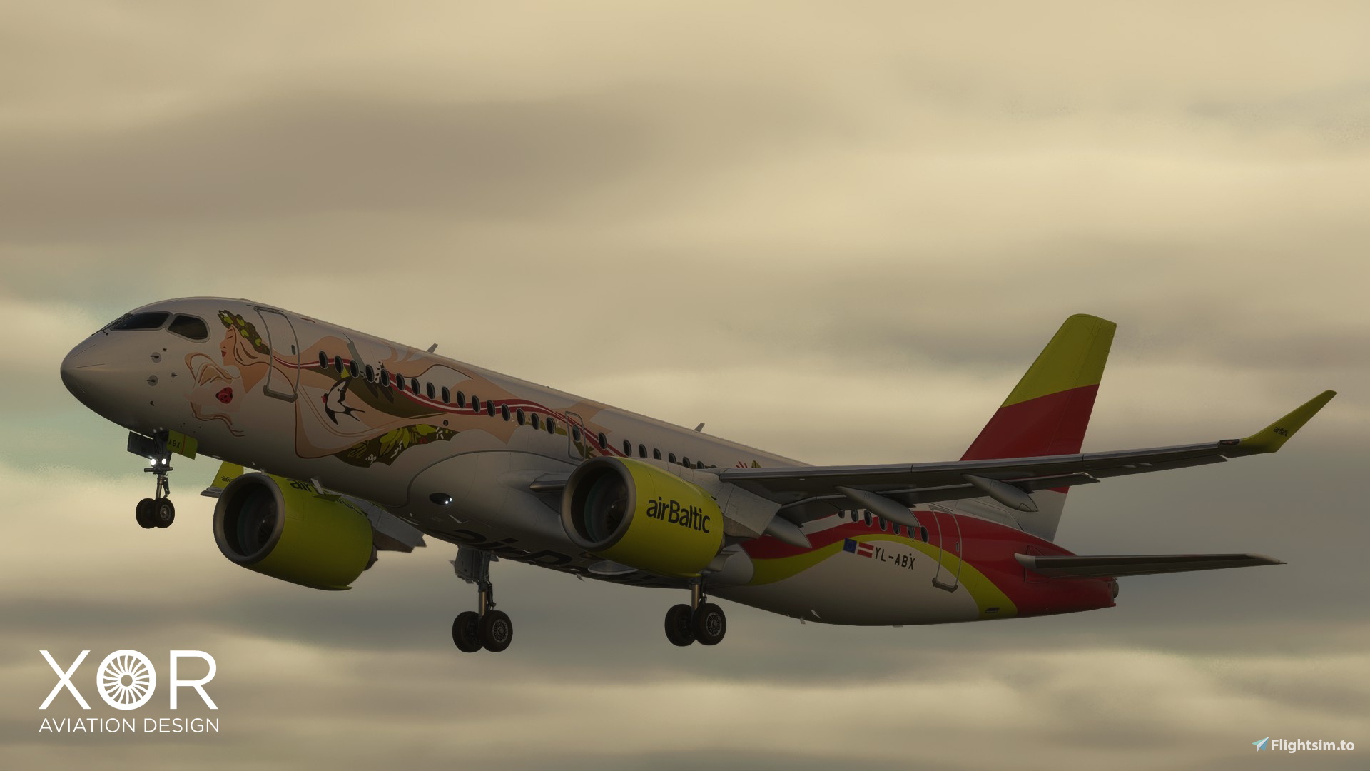 Synaptic A220-300 | airBaltic 50th (YL-ABX) | 4K - Image 1