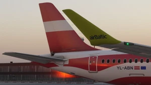 Air Baltic (Latvia Livery | YL-ABN) | Synaptic Airbus A220-300 thumbnail 2
