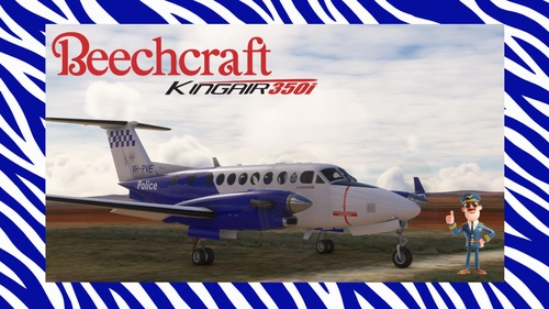 Black Square King Air 350i Victoria Police 'VH-PVE'