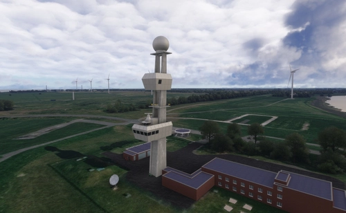 Verkehrszentrale Ems/Leuchturm an der Knock (VKZ Ems lighthouse)