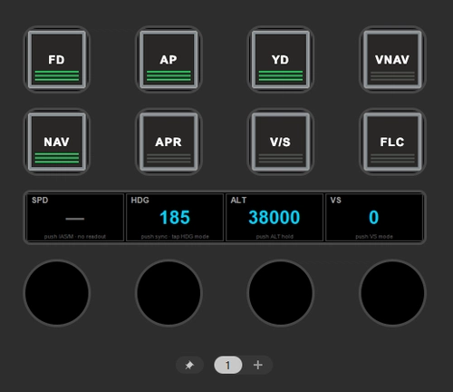 Piaggio P180 StreamDeck+ PilotsDeck AP Profile