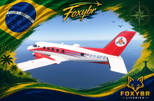Nextgen EMB110P2 Taxi Aereo Weiss PT-SFS