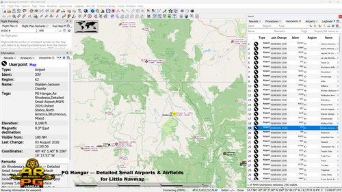 PG Hangar — Detailed Small Airports & Airfields for Little Navmap