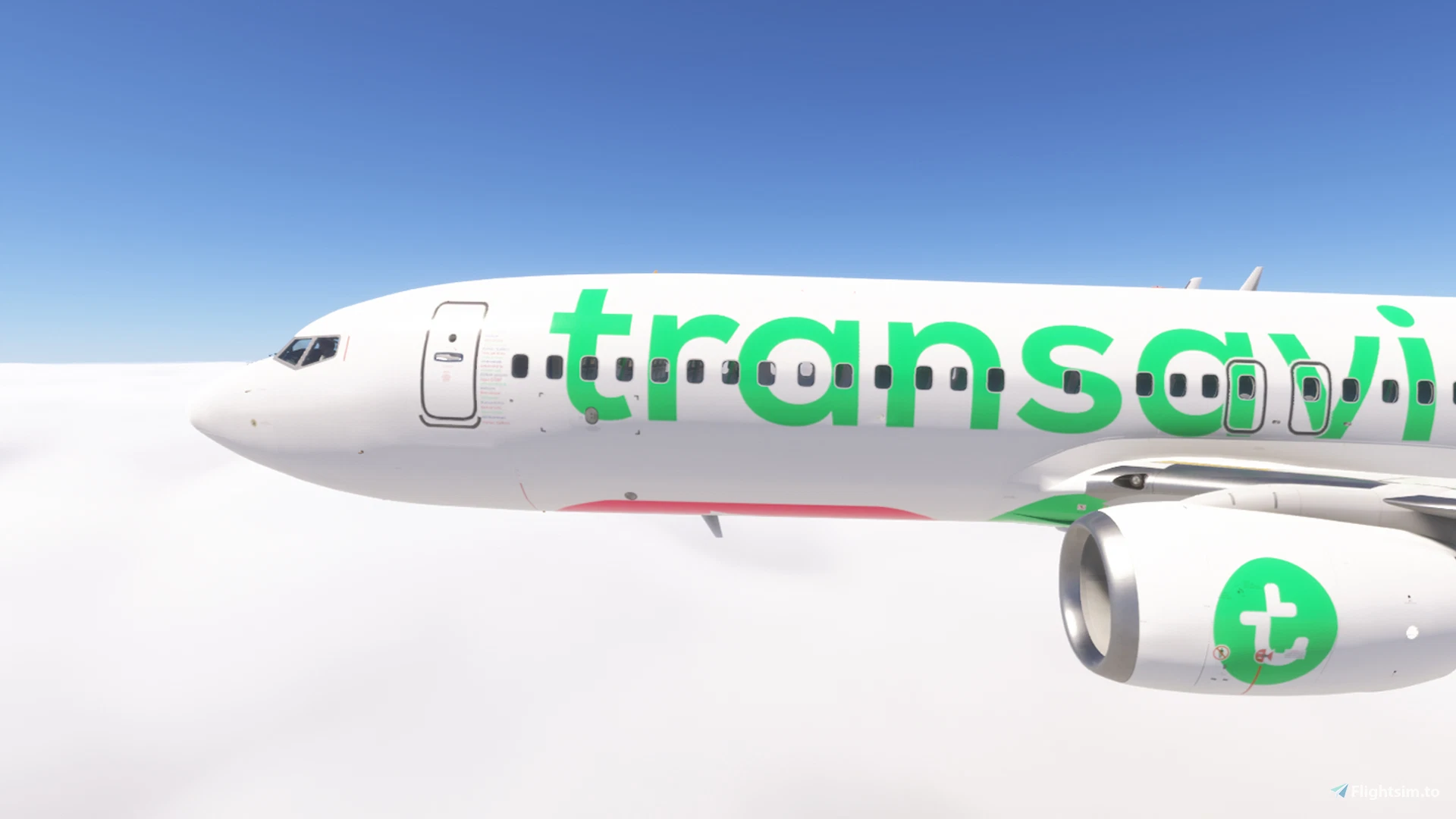 PMDG 737-800 w/ cabin Transavia France Fleet Part 1 (F-GZHA to F-HTVL) - Image 1
