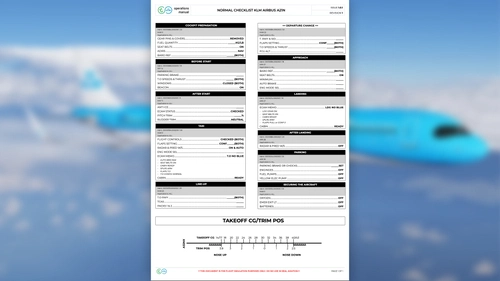 Checklist A21N KLM