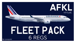 Air France A220 Fleet pack w/Cabin | Synaptic A220 | AFKLVirtual thumbnail 1