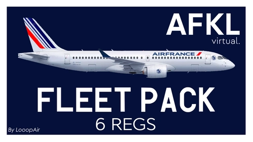 Air France A220 Fleet pack w/Cabin | Synaptic A220 | AFKLVirtual