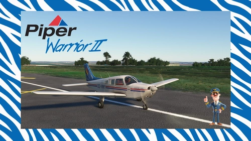 JustFlight Piper PA28–161 Warrior/Arrow II 'OO-VMY' VLIEGCLUB URSEL