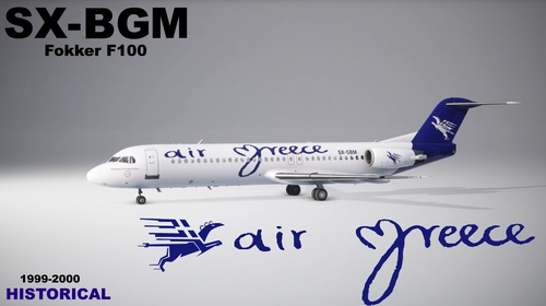 Just Flight - Fokker F100, SX-BGM, Air Greece, 1999-2000