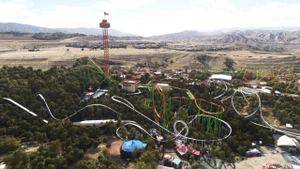 Six Flags Magic Mountain theme park, Los Angeles, CA thumbnail 2