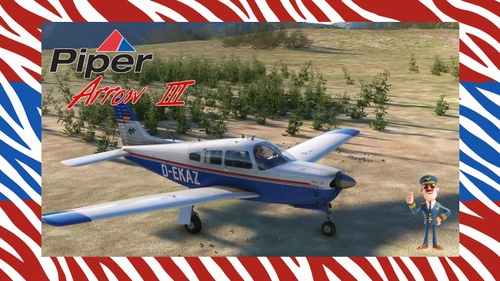 JustFlight Piper PA28R Arrow III 'D-EKAZ'