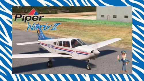 JustFlight Piper PA28–161 Warrior II 'OO-VMY' VLIEGCLUB URSEL