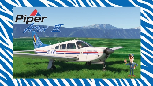 JustFlight Piper PA28R Arrow III 'OO-VMY' VLIEGCLUB URSEL