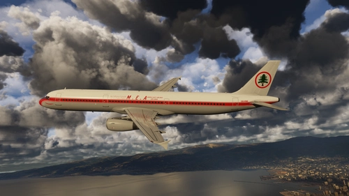 Middle East Airlines 8K Fenix A321 70 Years Retro Livery - OD-RMI