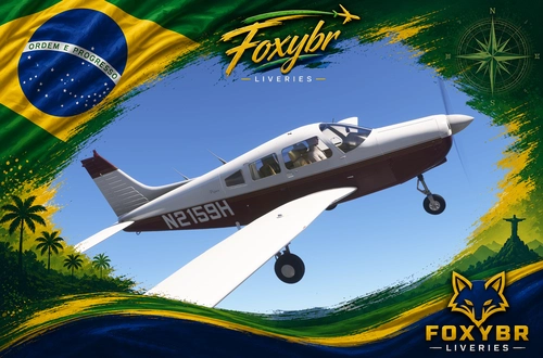 Justflight PA28 Warrior II, Beverly Flight Center N2159H