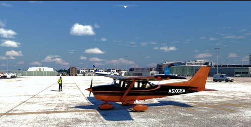 Flightsim Pictures Scott livery for the Asobo C 172 classic