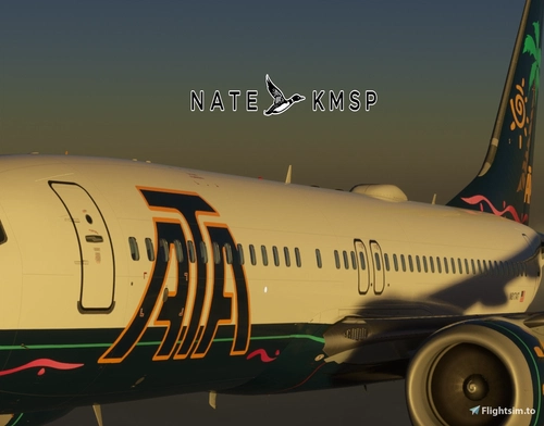 American Trans Air "ATA" [Fictional] Ifly 737 Max 8 with custom cabin + announcement pack
