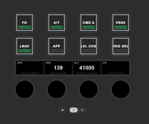 PMDG 737 StreamDeck+ PilotsDeck AP Profile