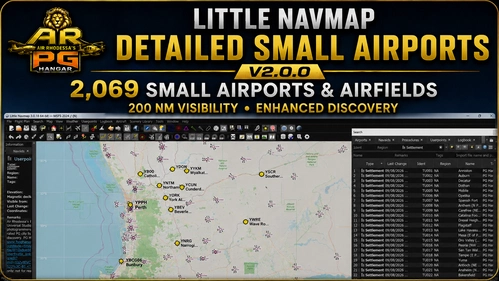 Air Rhodessa's PG Hangar — Detailed Small Airports & Airfields for Little Navmap