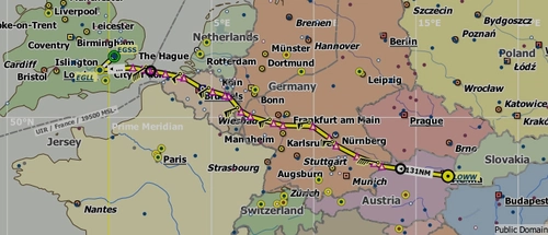IFR Schwechat (LOWW) to Heathrow (EGLL)