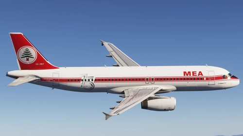 Middle East Airlines (MEA) 75th Anniversary Retro Livery (OD-MRT)