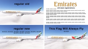 PMDG 777-300ER w/ cabin Emirates fleet (regular + 'This Flag Will Always Fly') thumbnail 7