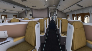 PMDG 777-300ER w/ cabin Emirates fleet (regular + 'This Flag Will Always Fly') thumbnail 10
