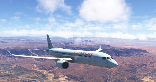 Air Canada Retro “Toothpaste” | 4K | Synaptic A220-300