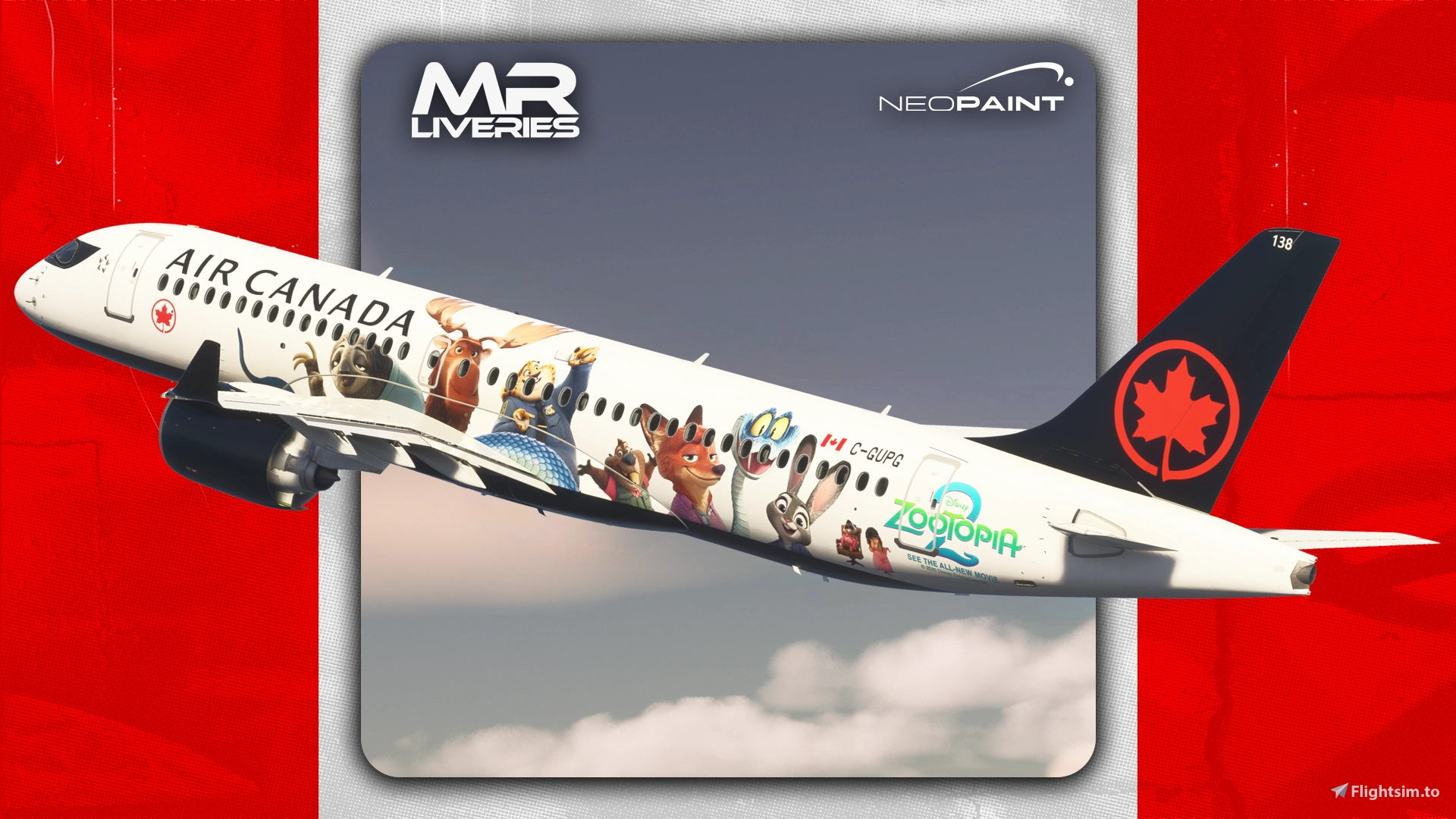 Synaptic | Airbus A220-300 | Air Canada | C-FHMO 'Zootopia 2'