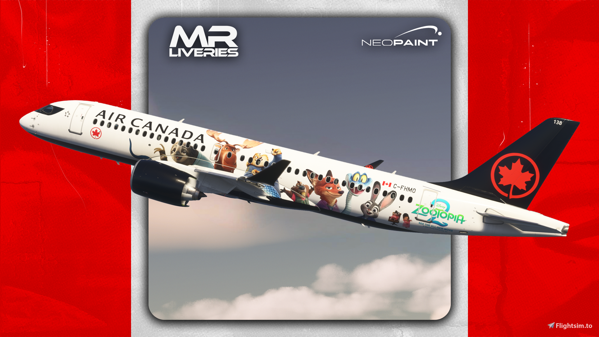 Synaptic | Airbus A220-300 | Air Canada | C-FHMO 'Zootopia 2' - Image 1