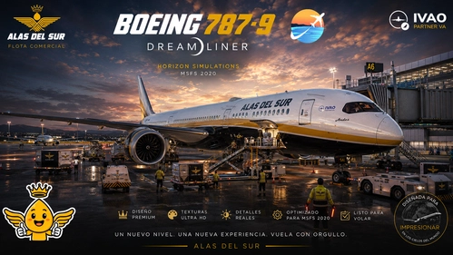 Alas del Sur - Boeing 787-9 XA-SAI “Andes” (Fictional)