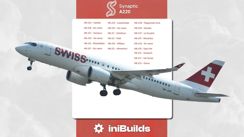 SWISS A220-300 Fleet Pack - WITH CUSTOM CABIN