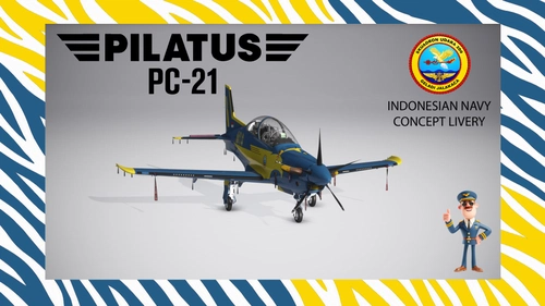 Iris Pilatus PC-21 Indonesian Navy Concept Livery (Fictional)